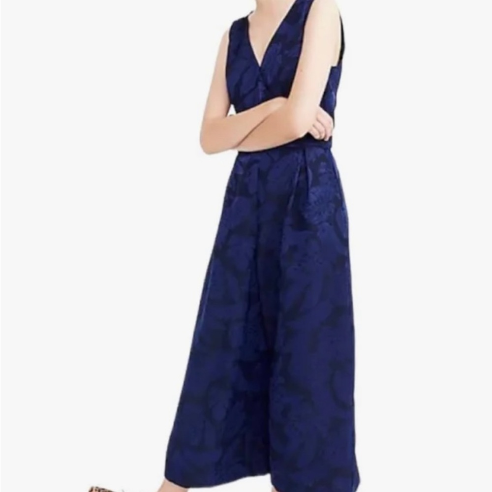 JCREW Collection, size 16, Jacquard Jumpsuit, blue